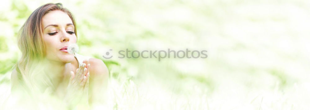 Similar – Natural portrait of young girl