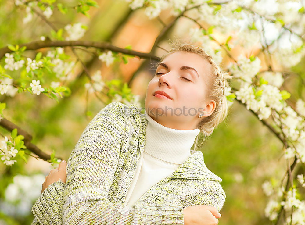 Image, Stock Photo Cute kid against a yellow tree in autumn