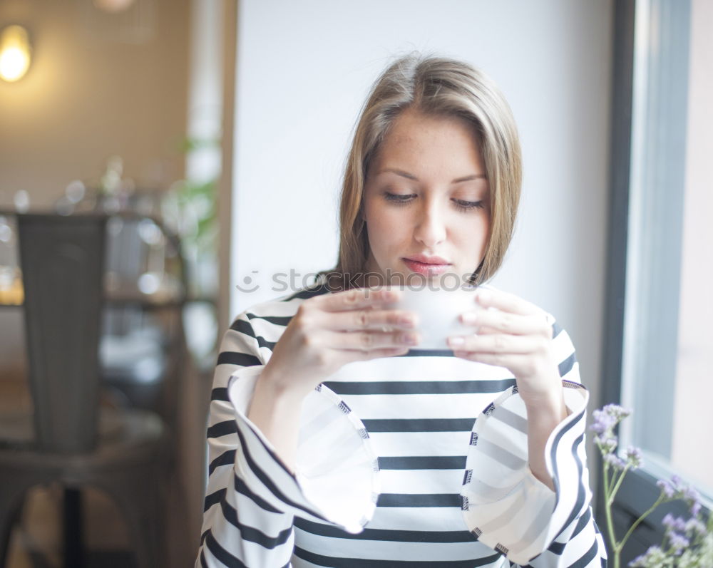 Similar – young sick woman healing at home