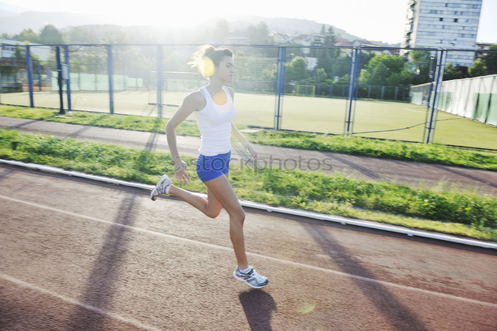 Similar – Image, Stock Photo Man playing padel paddel