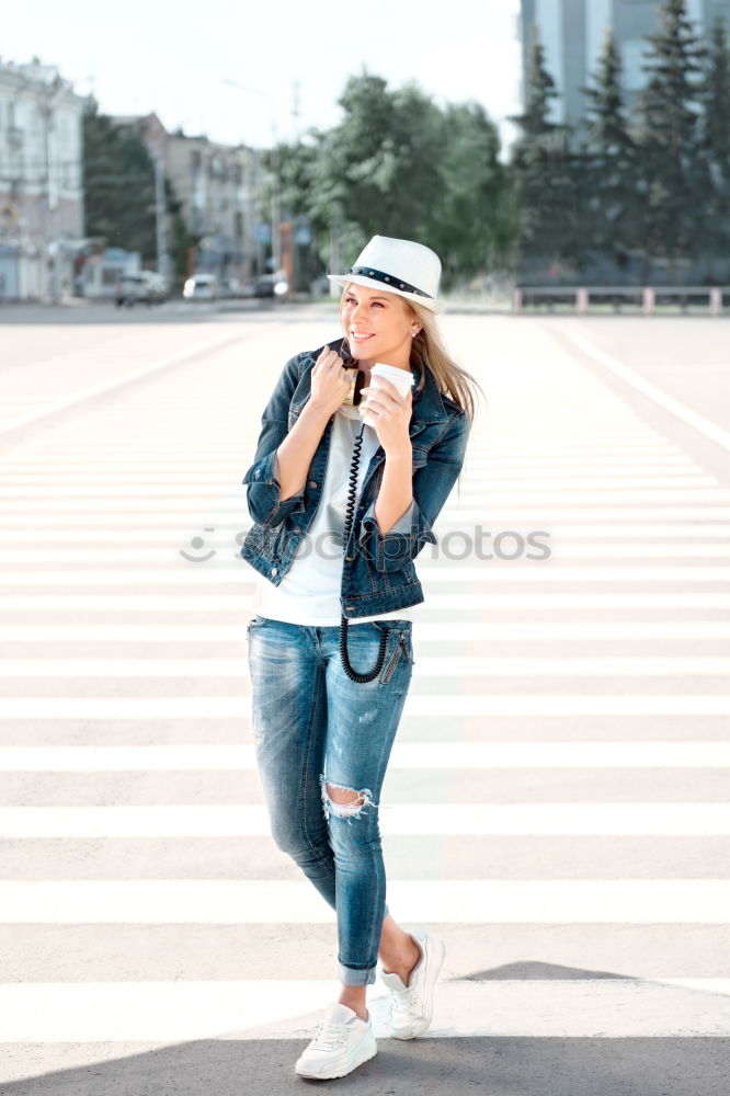 Similar – Image, Stock Photo Woman with afro hair walking through the streets