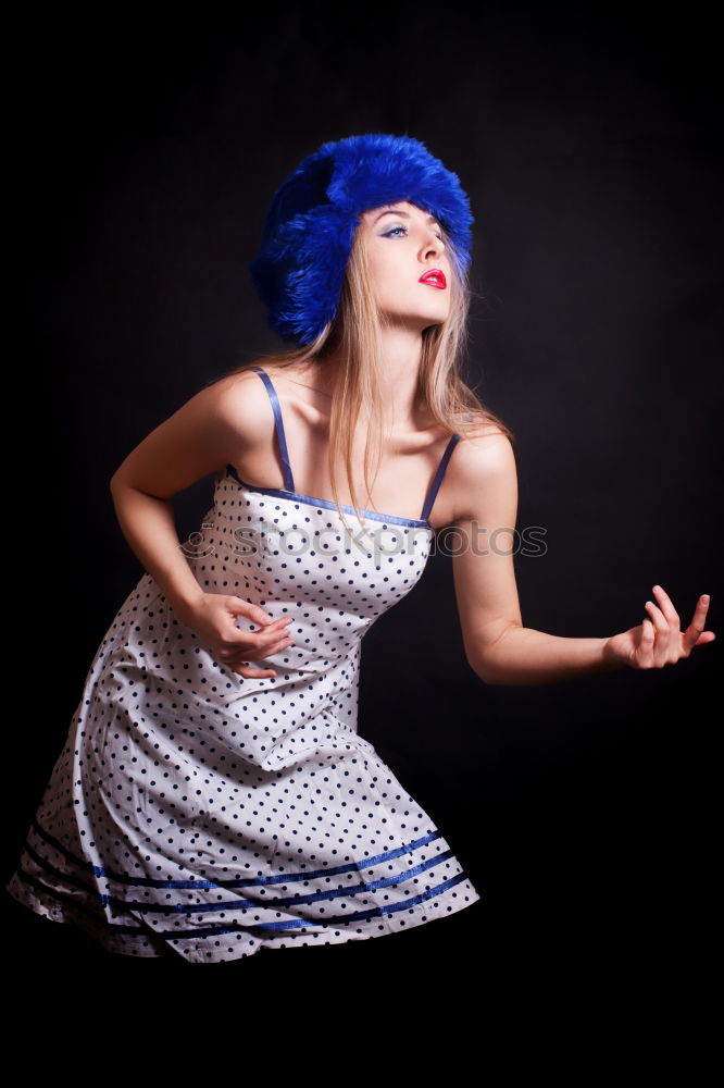 Similar – Punk woman with steampunk glasses