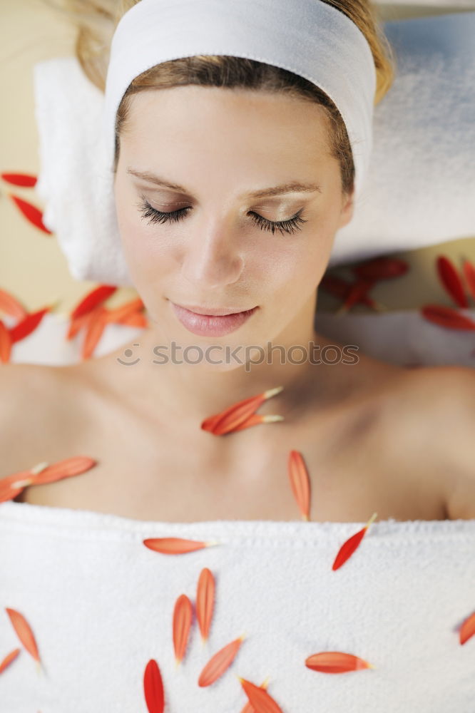 Similar – Woman lying in tub doing hydrotherapy treatment