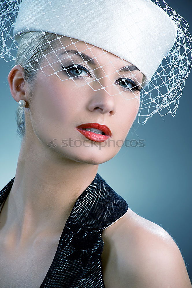 Similar – Image, Stock Photo Chica con pamela cool