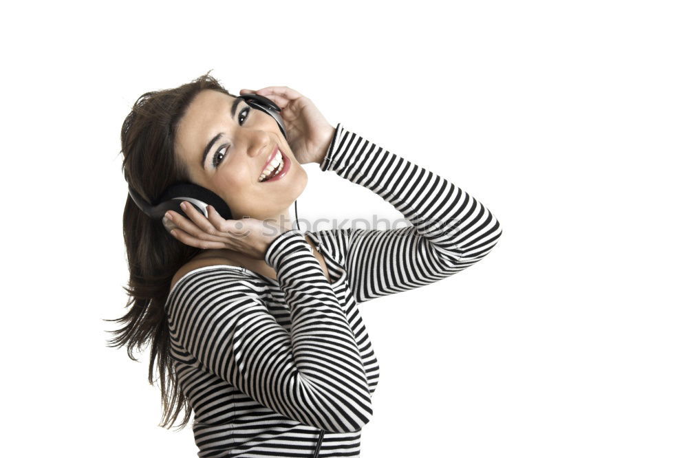 Similar – Image, Stock Photo Happy autumn or winter girl with wool cap