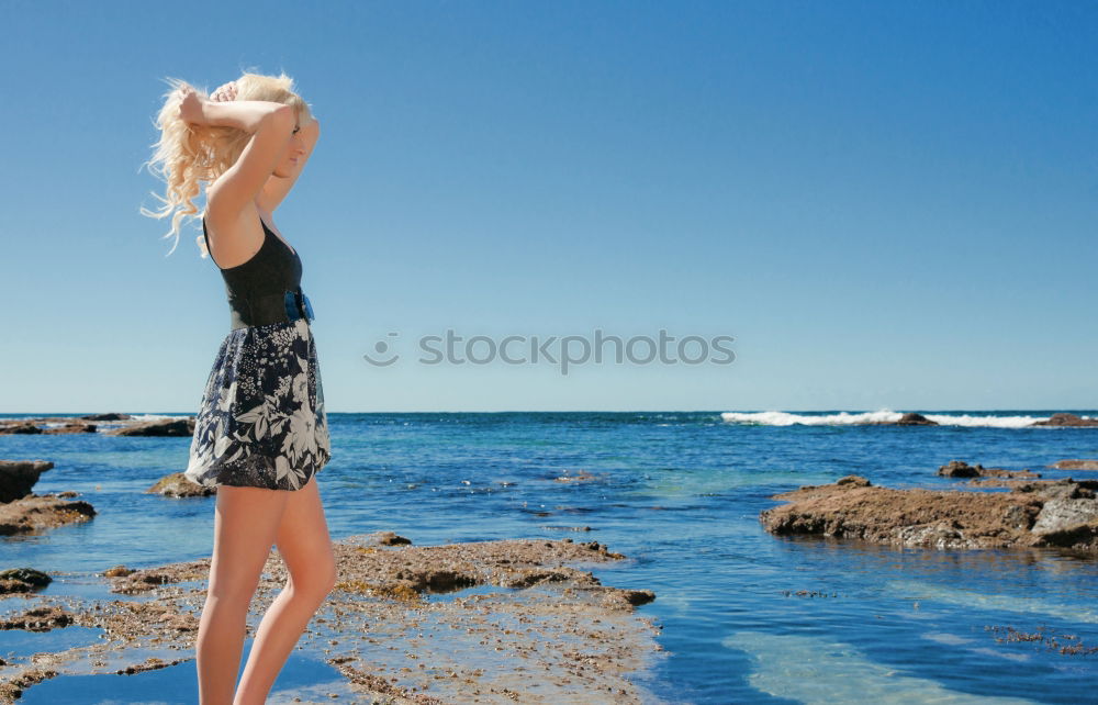 Similar – Young Girl near Pacific Ocean in California