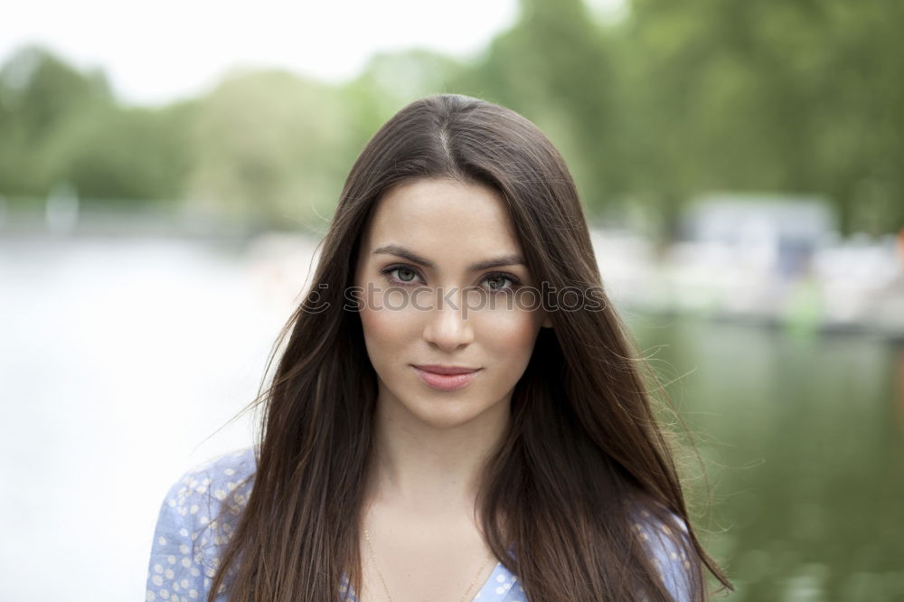 Similar – Image, Stock Photo young woman smiling