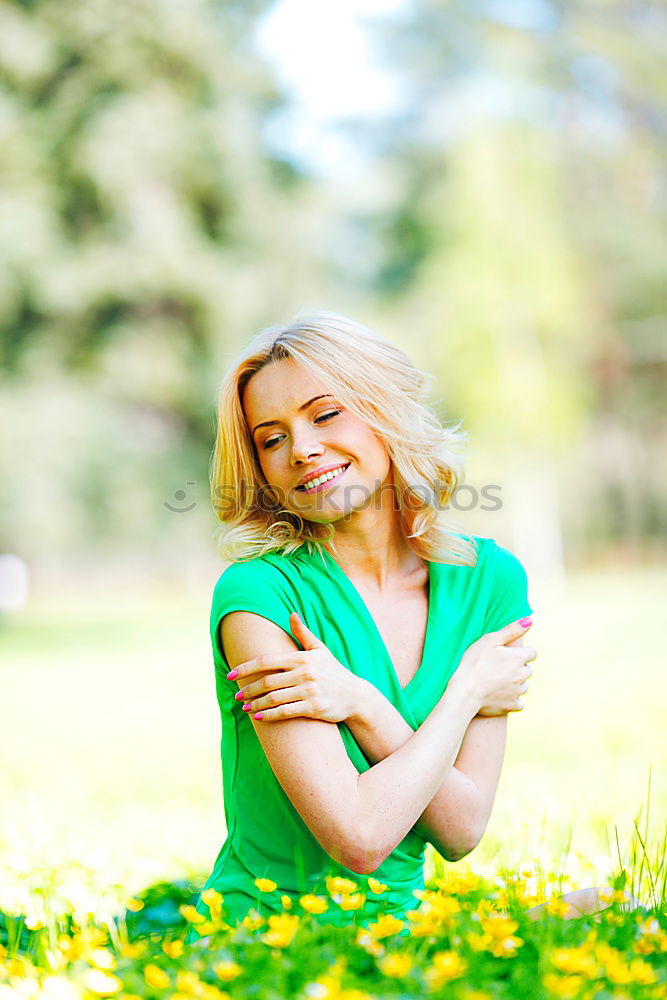 Similar – Image, Stock Photo Blooming Bokeh Feminine