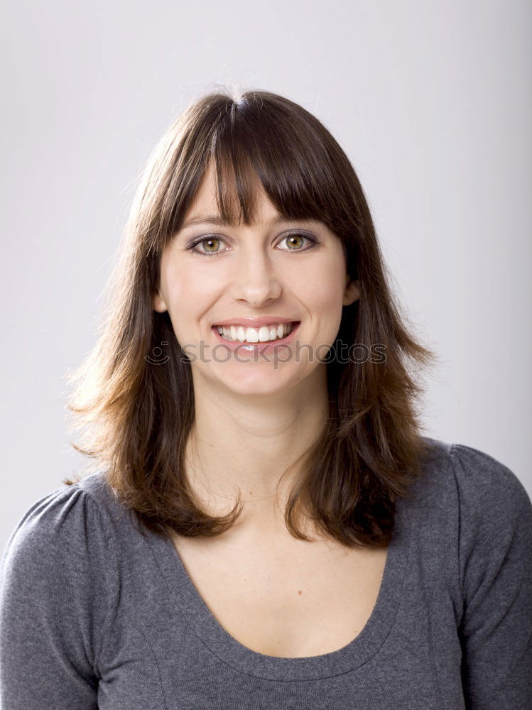 Similar – Image, Stock Photo Selfie from a woman Joy