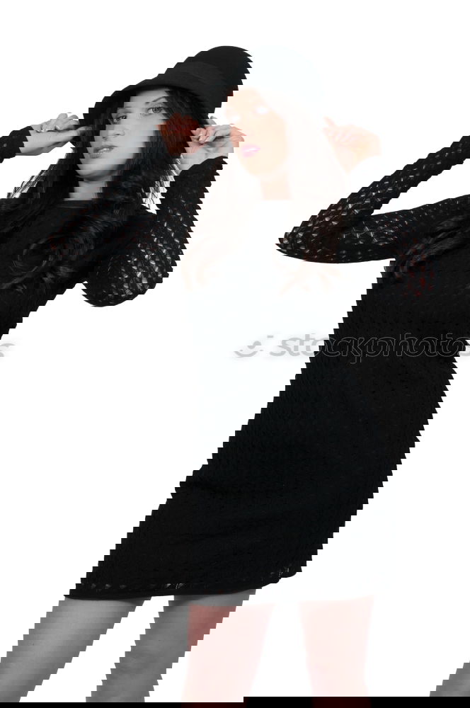 Similar – Image, Stock Photo Stylish pretty Asian woman in hat