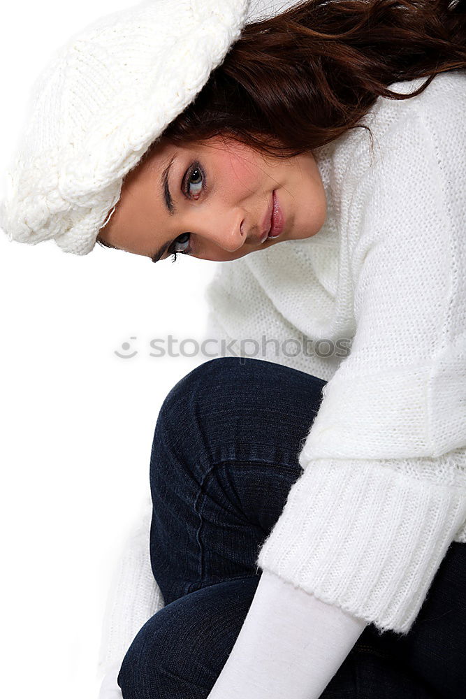 Similar – Image, Stock Photo looked up Woman Beautiful