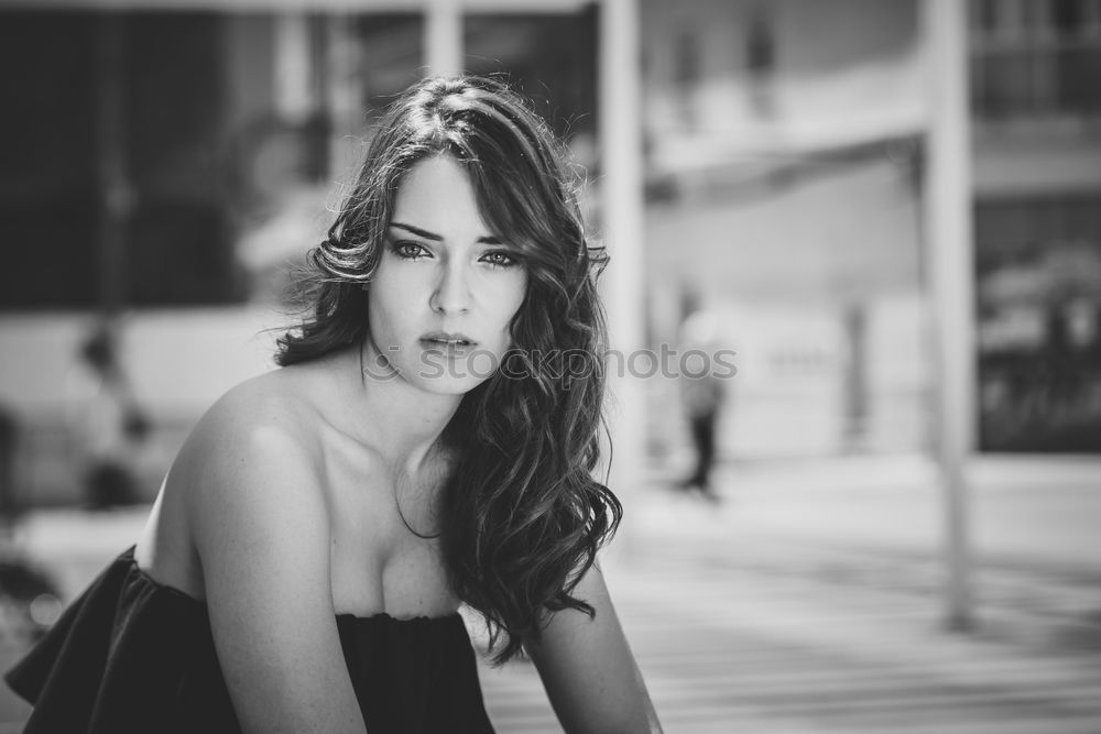 Similar – Image, Stock Photo girl on the street