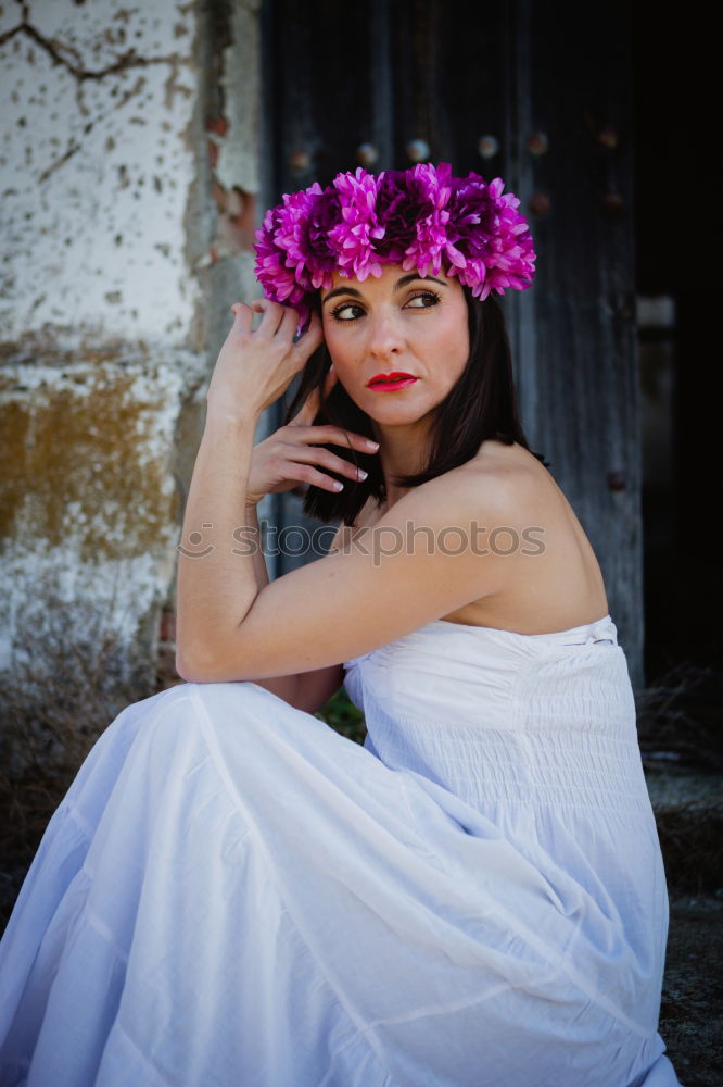 Similar – Image, Stock Photo Pretty brunette woman