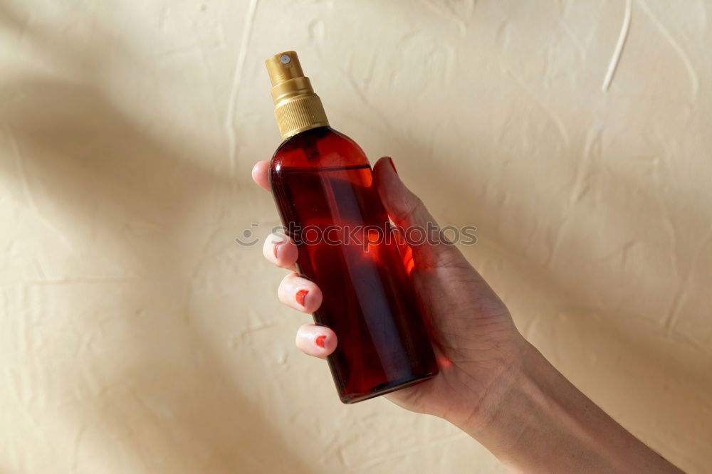 Similar – Breakfast is ready, said the alcoholic. Liquor bottle on a wooden table