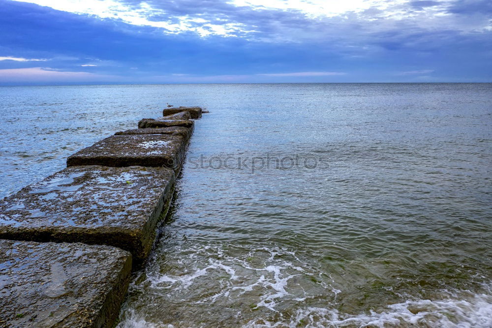 Similar – Strandspaziergang Meer