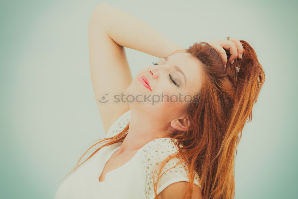 Image, Stock Photo Girl with Sunglasses