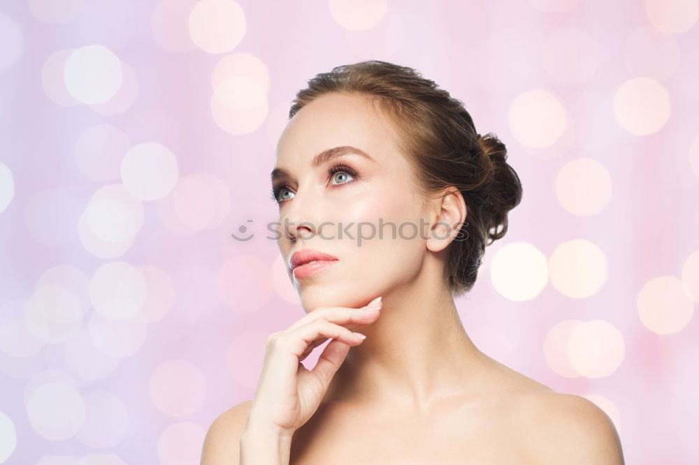 Similar – Image, Stock Photo Blonde girl in profile