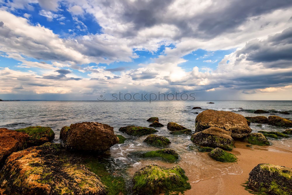 Similar – Baltic Sea coast near Klintholm Havn in Denmark