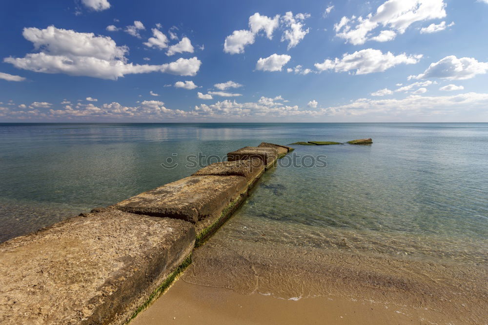 Similar – Image, Stock Photo Beach at sunrise Massage