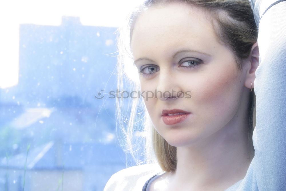 Similar – Image, Stock Photo Cool eyes Woman Blonde