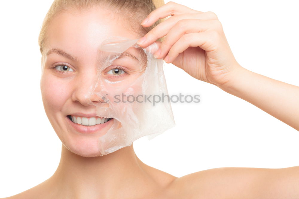 Similar – Playful mischievous woman with wet hair in a towel