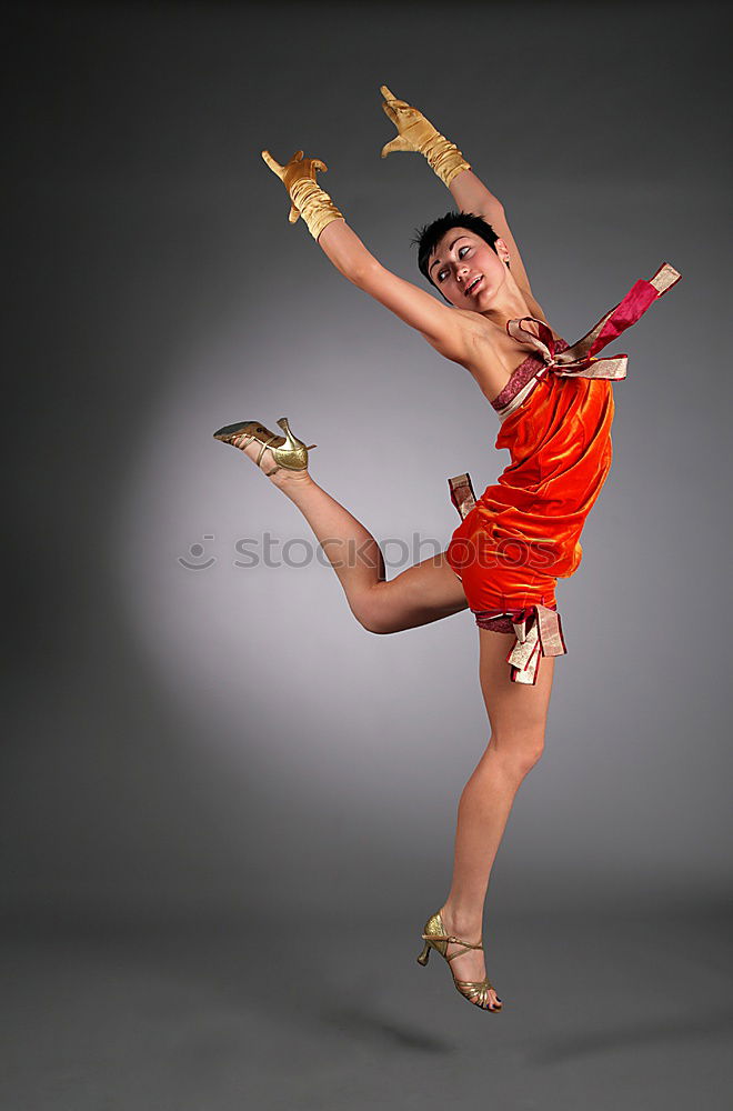 Similar – Ballet dancer with leg up