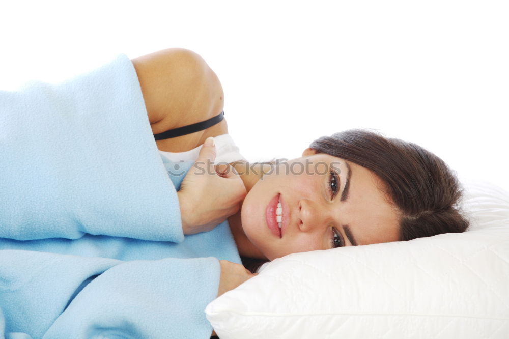 Similar – Image, Stock Photo Young beautiful latin woman lying in bed