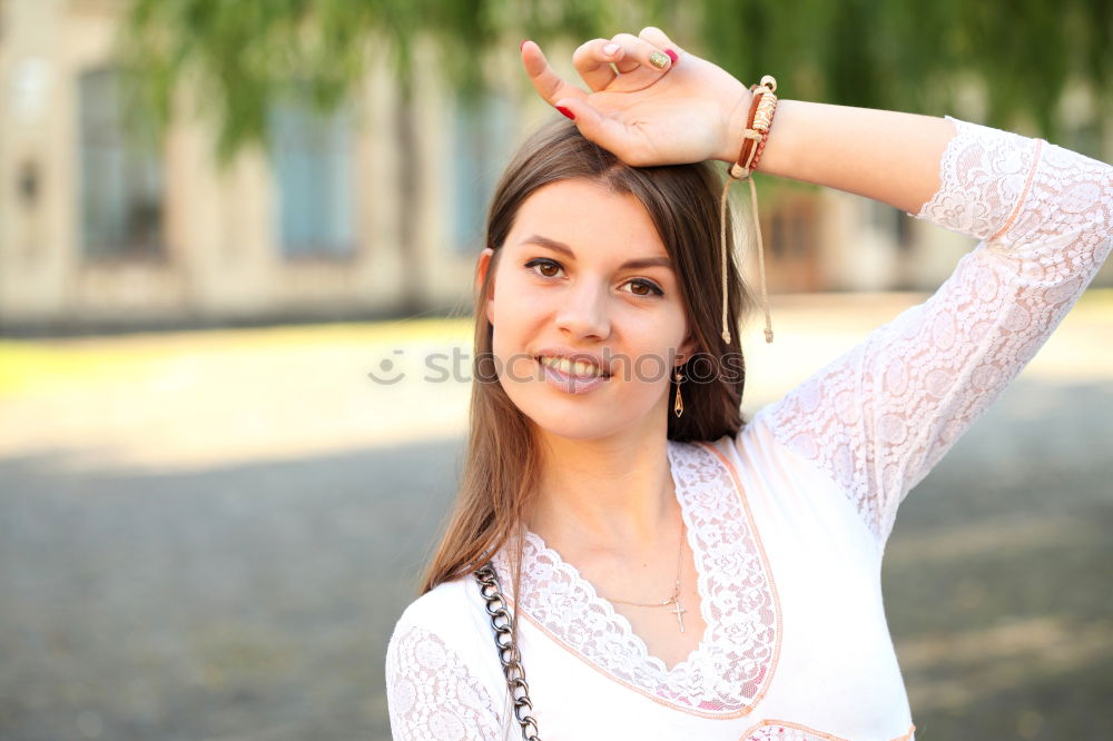 Similar – Young Woman Happy