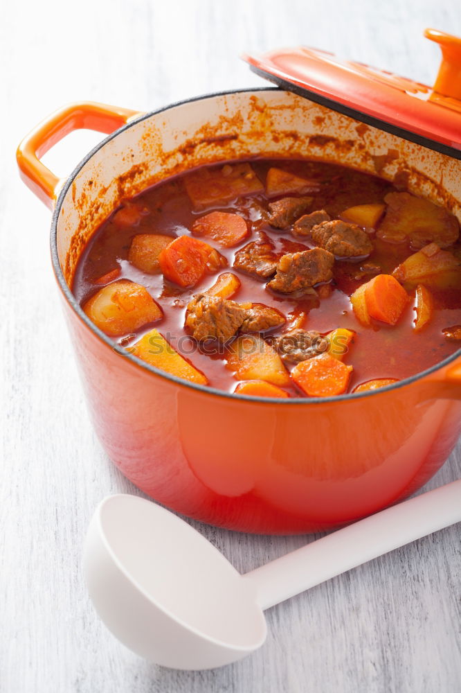 Similar – Image, Stock Photo Cooked vegetables of vigil potaje stew