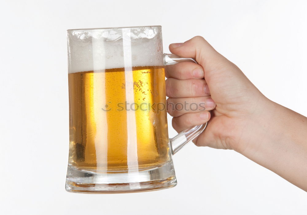 Similar – Female friends cheers clinking bottles of beer in hands.