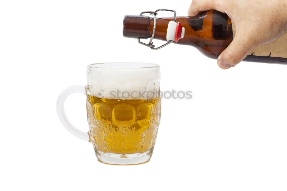 Similar – Female friends cheers clinking bottles of beer in hands.