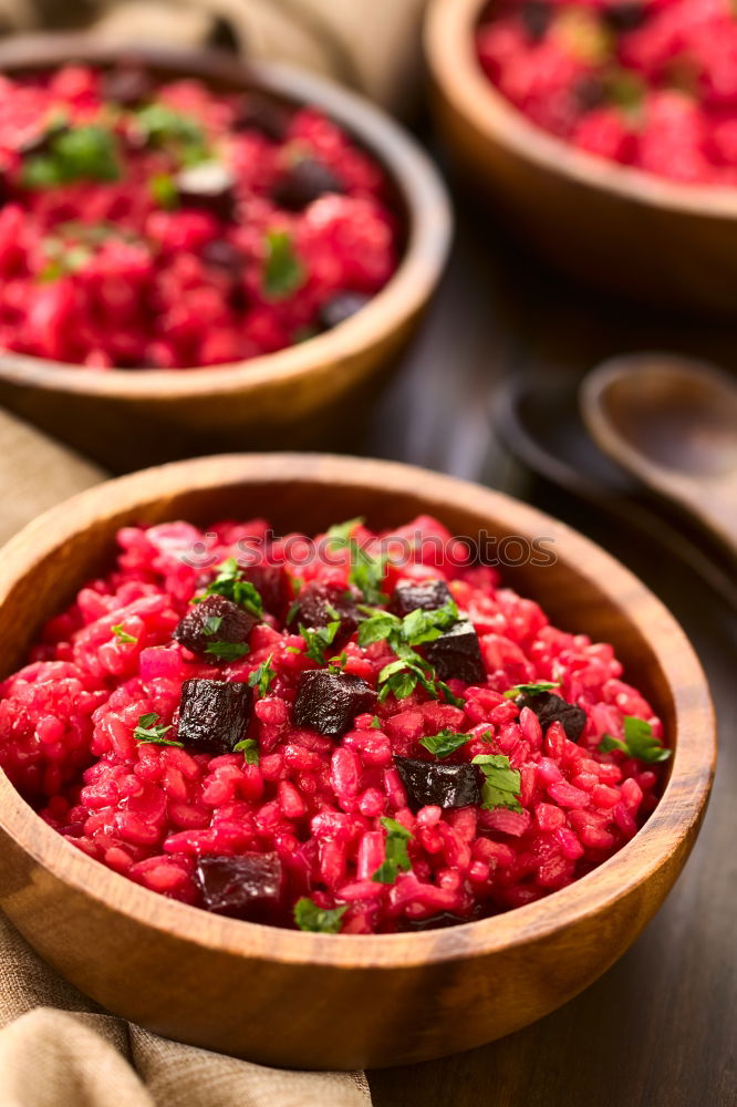 Image, Stock Photo Beetroot Risotto Vegetable