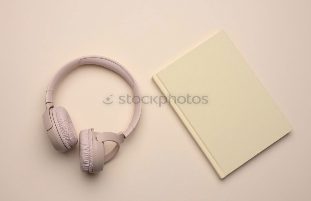 Similar – Image, Stock Photo black headphones and shopping bag