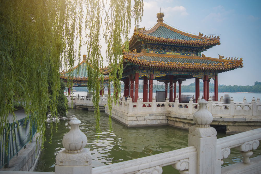 Similar – Pavilion in the Lotus Sea