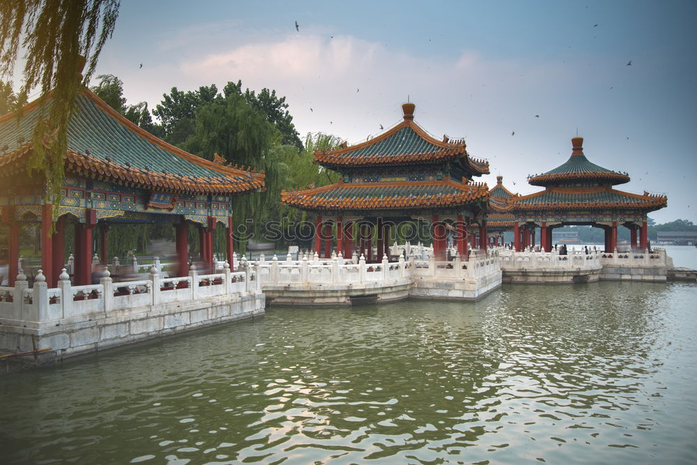 Similar – Pavilion in the Lotus Sea