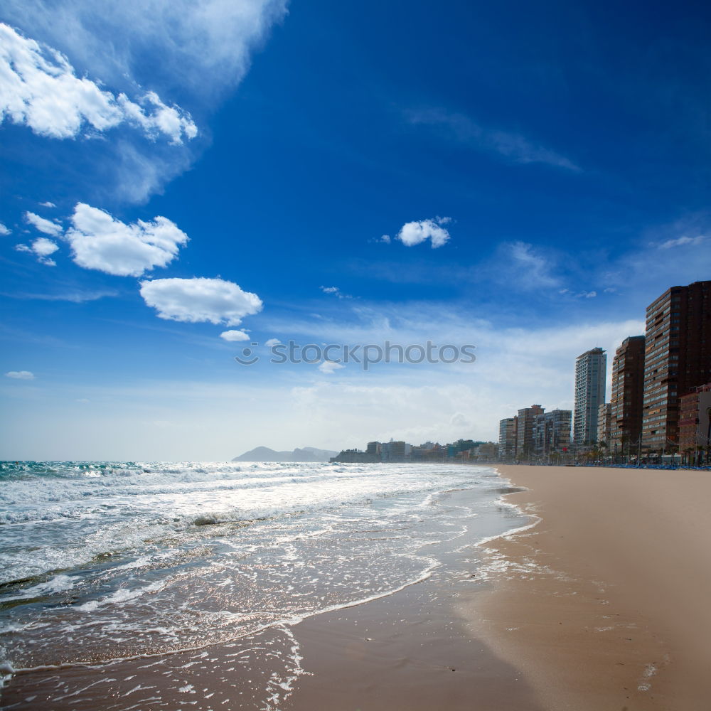 Similar – Woman with blue dress and hat at Malecon in Havana