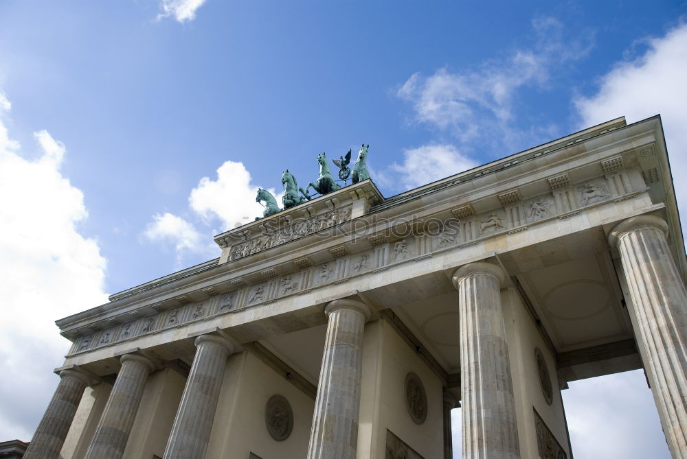 Similar – Partial view of Brandenburg Gate from bottom to top