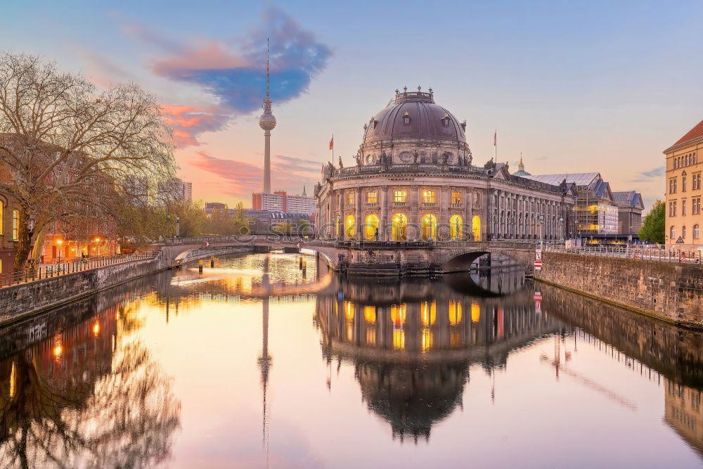 Similar – Bode Museum at sunset