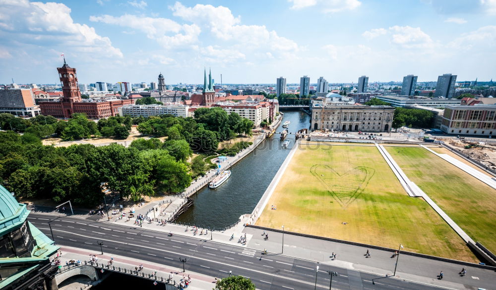 Similar – Image, Stock Photo Hanover Skyline with New City Hall