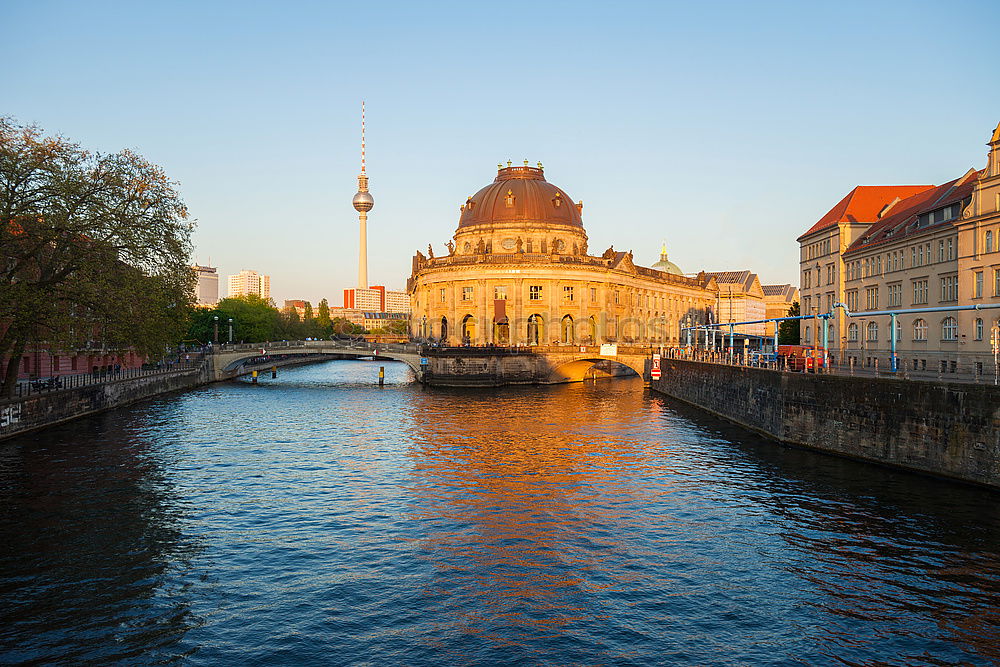 Similar – Bode Museum at sunset