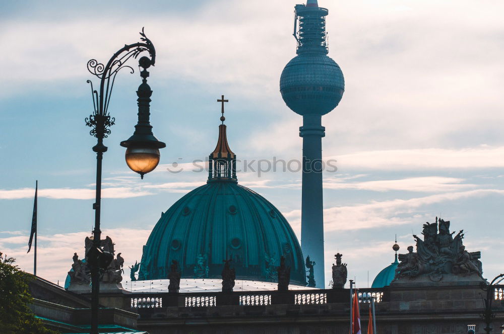 Similar – Image, Stock Photo Hanover Skyline with New City Hall