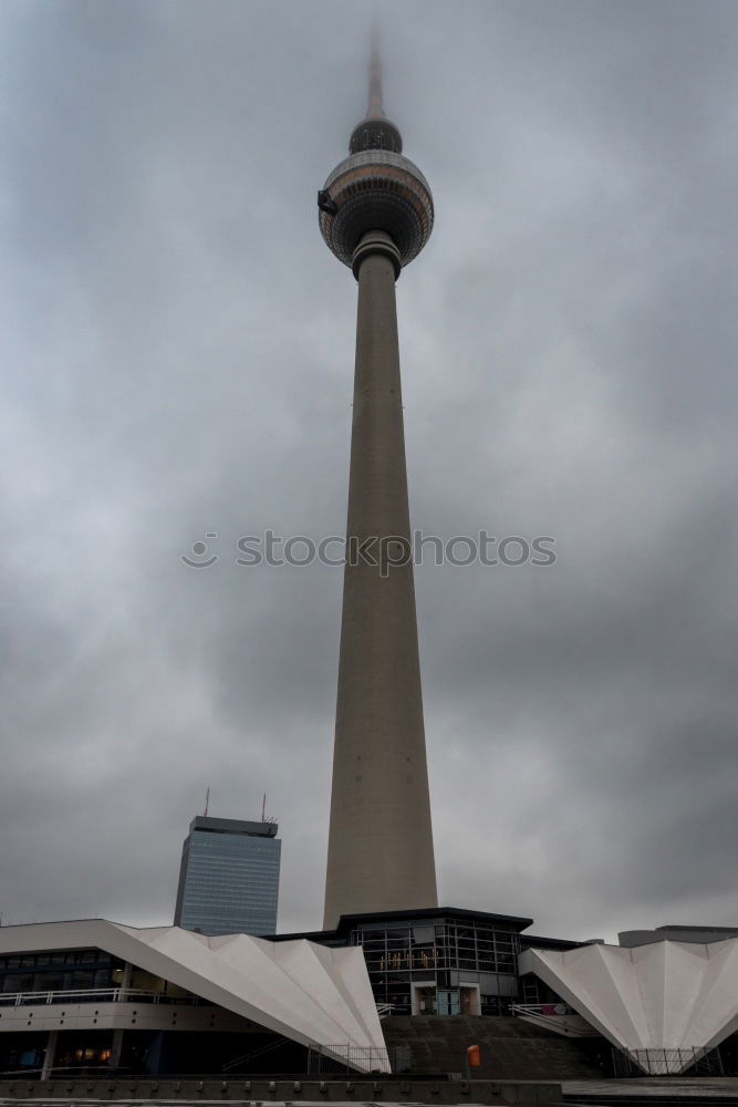 Similar – World time clock with television tower