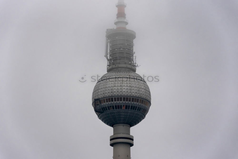 Similar – television tower Fog