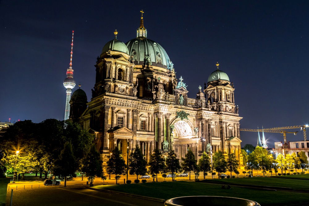 Similar – Berlin Cathedral in the blue hour