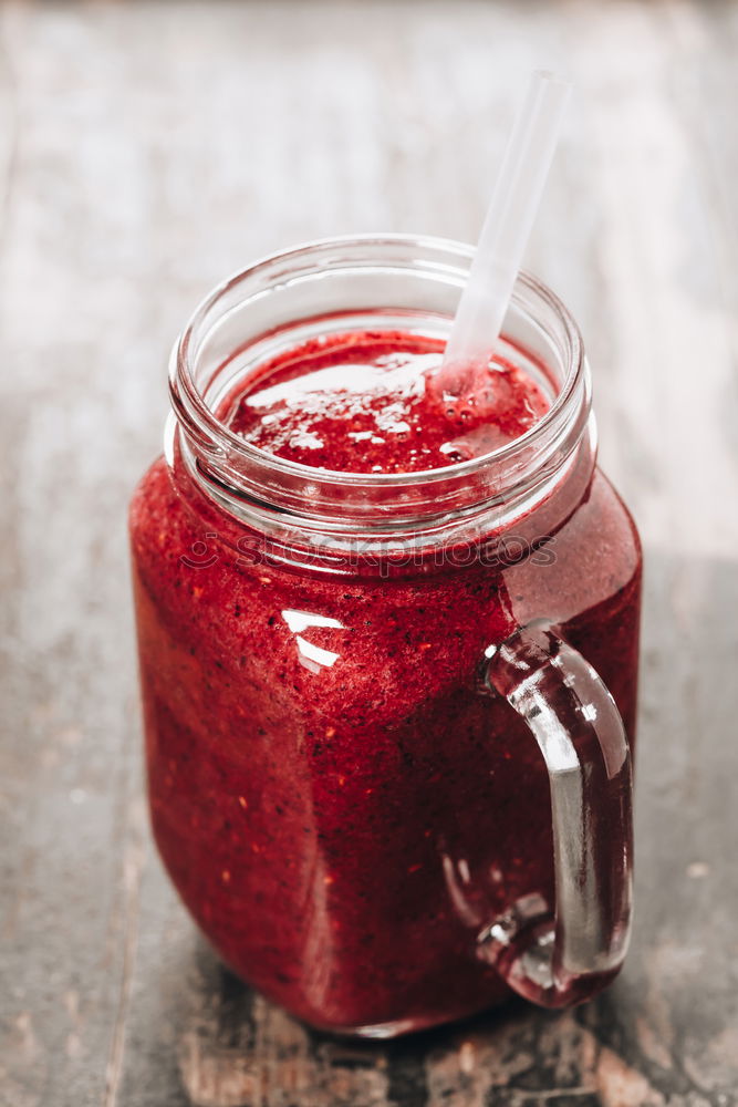 Similar – Homemade jam on wooden table