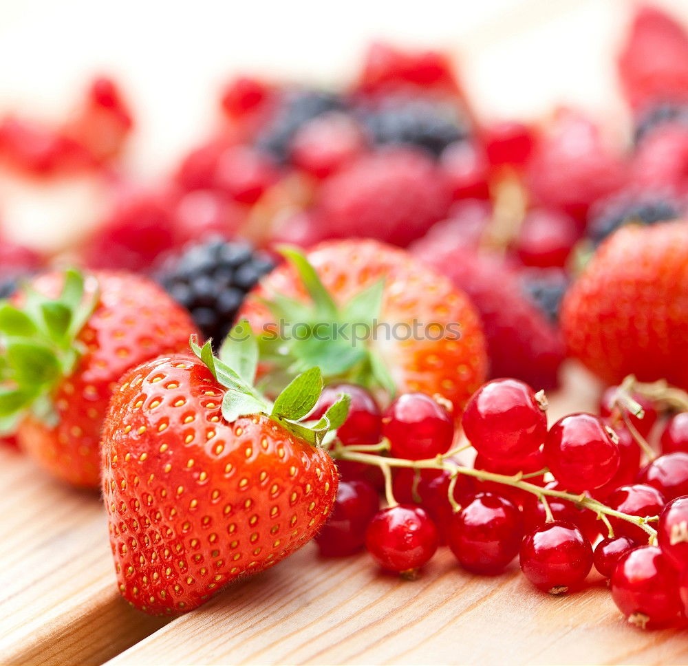 Similar – Image, Stock Photo Strawberries jam jar Food