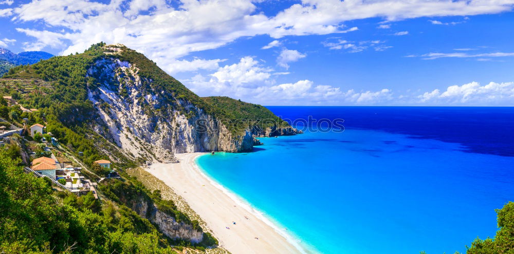 Similar – Image, Stock Photo Beach of Myrtos, Kefalonia