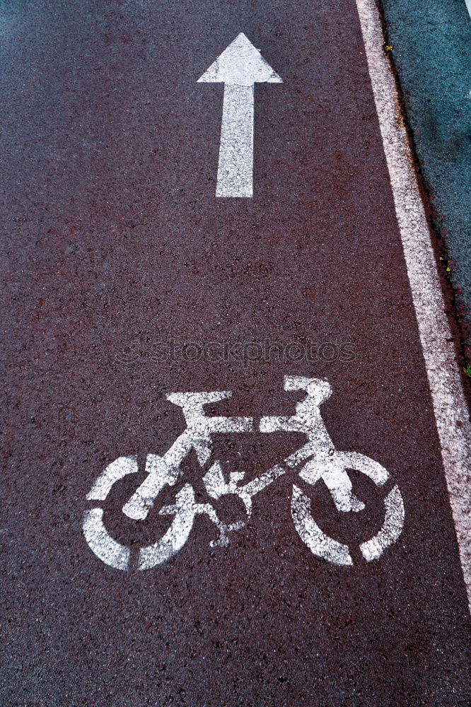 Similar – Image, Stock Photo A joker has painted a stick figure with red paint on a white bicycle