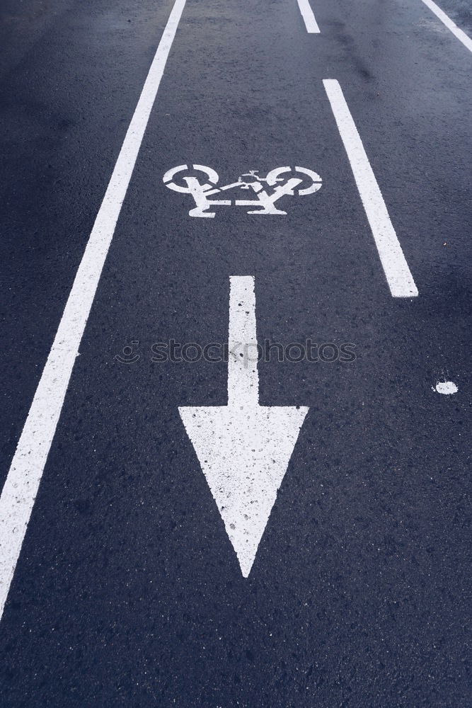 Similar – Image, Stock Photo Arrows on pavement showing directions