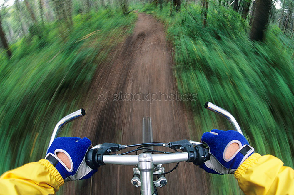 Similar – Cyclists on the road Green